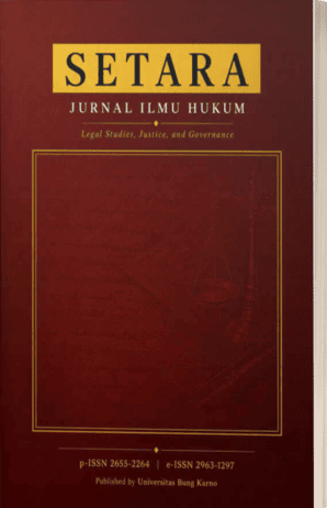 SETARA : Jurnal Ilmu Hukum